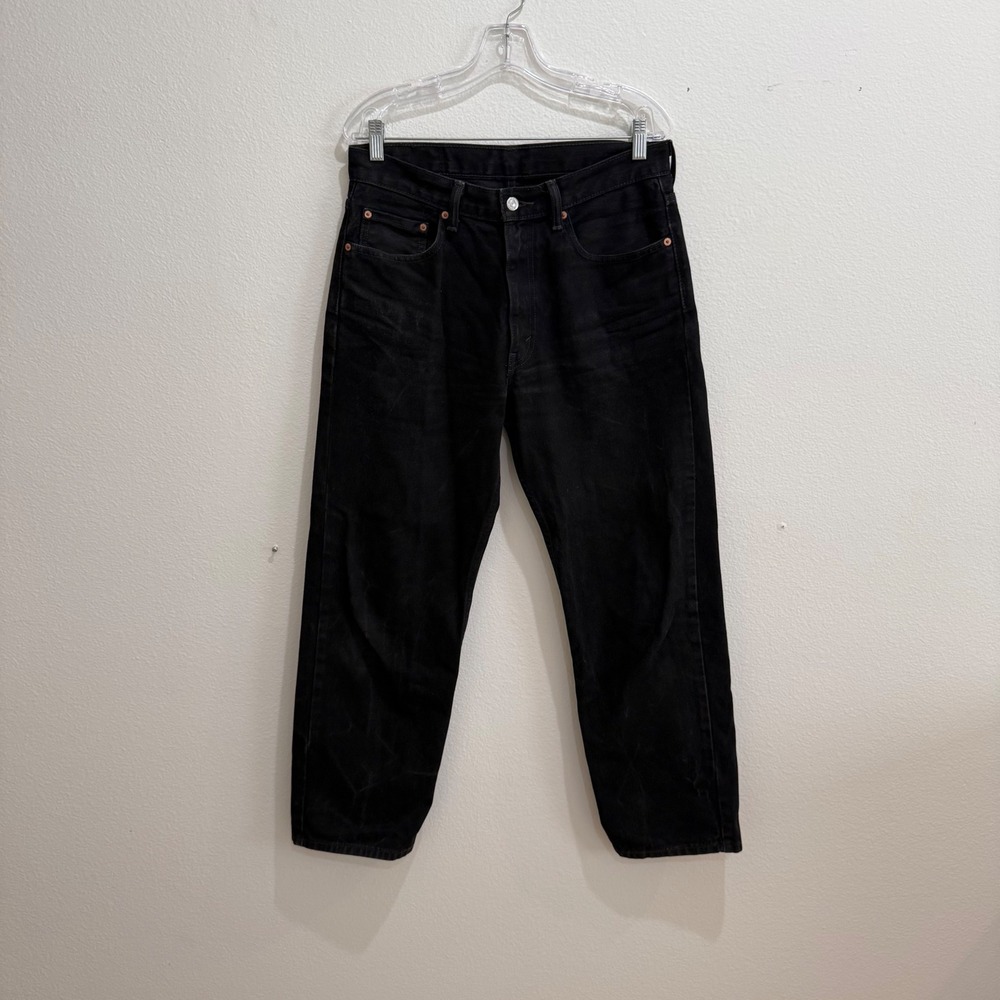 vintage 04 Levis 550 Relaxed Fit Tapered Leg Jeans Mens 33x30 Black 100% Cotton